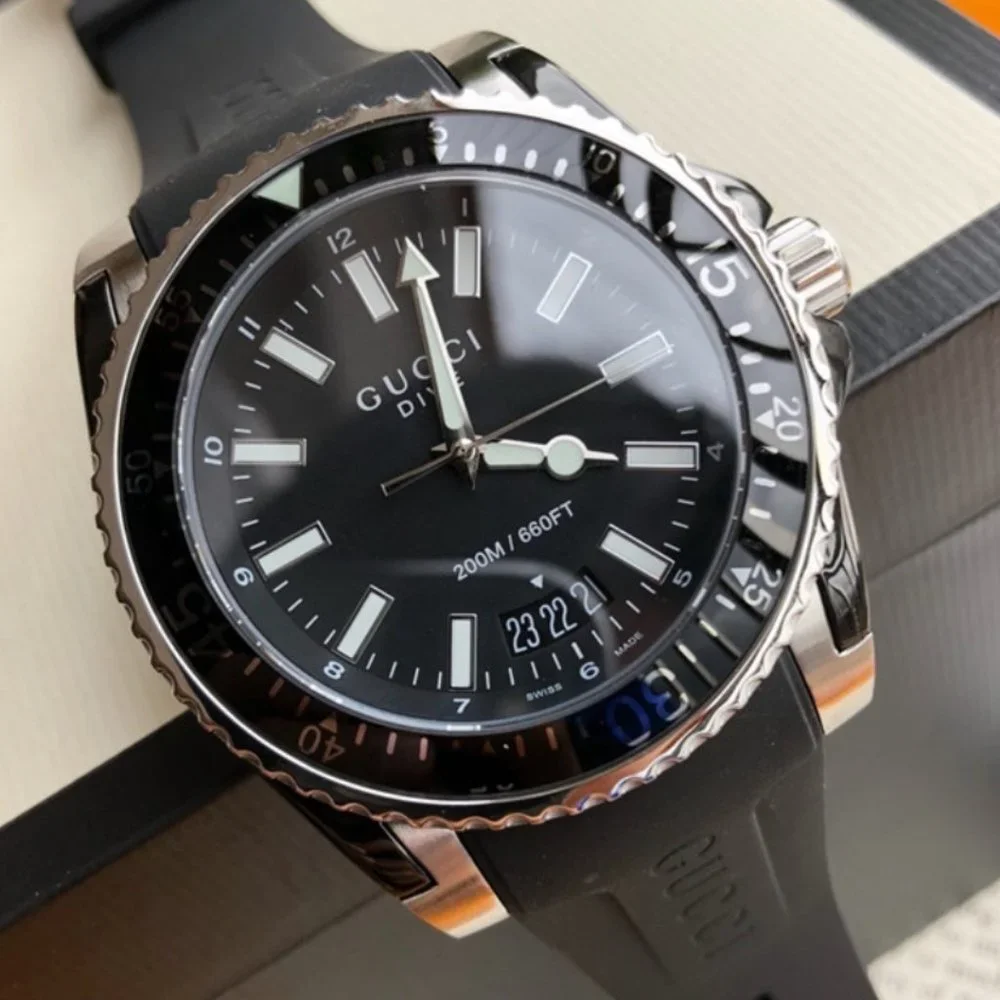 GUCCI PVD SPORT 45MM DIVE WATCH! WITH BOX! NEW!